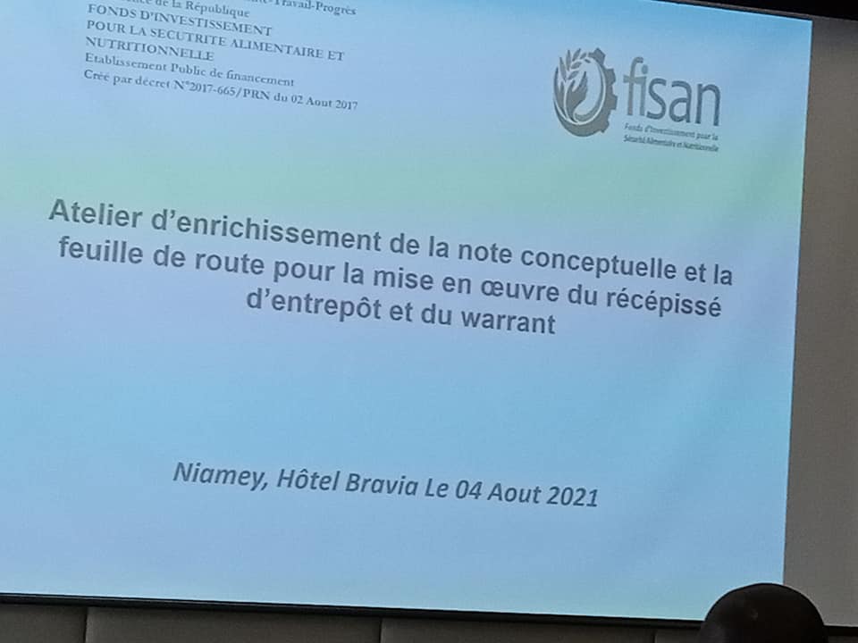 Atelier d’enrichissement de la note conceptuelle et la feuille de route pour la mise en œuvre du récépissé d’entrepôt et du warrant